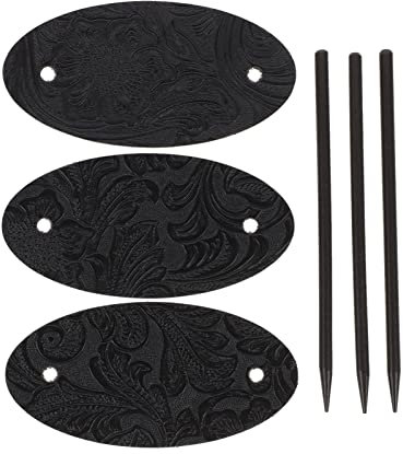 FRCOLOR Cuoio Forcine Per Capelli Fermagli Per Capelli Bacchette 3 Pezzi Fermaglio Per In Pelle Con Fermagli Per Spessi Celtici Accessori Per Forcella