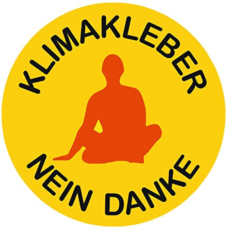 ProLiving Aufkleber Klimakleber Nein Danke Tuning Aufkleber Autoaufkleber (1 Stück)