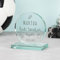 Wanapix | Trophée Personnalisé avec Nom et Texte | Verre Gravé (échelle de Gris) | Trophée Personnalisé | Boîtier de Rangement Inclus | Rond | Enseignant/Professeur
