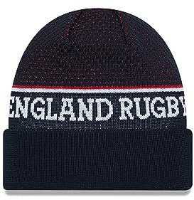 New Era Herren Strickmütze Rugby Football Union Engineered Cuff Beanie Mütze Navy, navy, Einheitsgröße