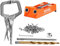 VEVOR Pocket Hole Jig, 56 Pcs Mini Jig Pocket Hole System with 9 C-clamp, Step Drill, Wrench, Drill Stop Ring, Square Drive Bit, and Screws, for DIY Carpentry Projects