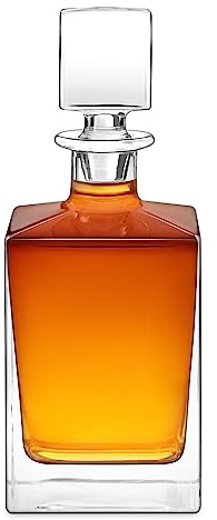 Maverton Carafe whisky élégante, Bouteille en verre transparent pour femme | Pour connaisseur, Service whisky pour homme, pour anniversaire, équipement de bar, pour couple