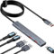 Aceele USB Hub 3.2 Gen 2 with 2 USB A & C Ports, 10Gbps Data Transfer Splitter A 3.2 with Type-C Power Port (Can Only Charge the HUB), 4FT Long Cable USB Extender for Laptop/Desktop PC/iMac and more