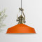 Bamyum Neo Asletl Pendant Light Vintage Metal 41 cm, Lamp Shades Kitchen E27, Industrial Metal Pendant Light Fitting for Living Room, Orange
