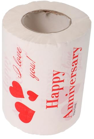 1 Rolle Taschentücher Zum Valentinstag Toilettenpapierrolle Zum Valentinstag Neuheit Toilettenpapier Valentinstag-servietten Haushaltsprodukte Schüttgut Frischholz-zellstoffpapier