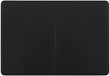 orgaexpert Schutzhülle für Alten Impfpass Schwarz 210x155mm (offen) Made in Germany - dokumentenecht - mit Buchrücken Impfausweis Impfbuch Hülle Etui Umschlaghülle