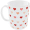 C&P taza corazones blanco brillo con asa e inteior rojo 350 ML (Blanca)