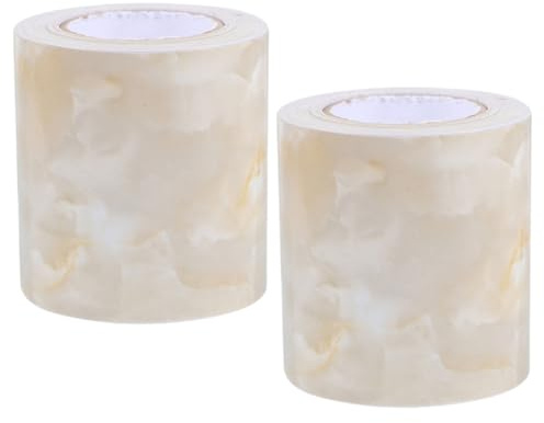 Adesivo Marmo per Battiscopa Autoadesivo Pvc, 2 Pezzi | Facile da Pulire e Resistente All’umidità, per Camera e Casa, Finitura Lusso Elegante