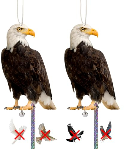 Effaroucheur Oiseaux, Anti Pigeons Extérieur Carton, Repulsif Pigeon Epouvantail, 2 Pièces Effaroucheur d'oiseaux Jardin