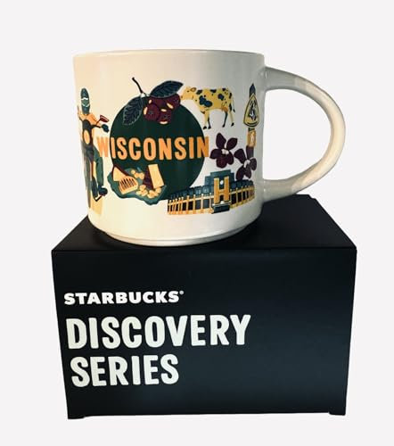 Starbucks WISCONSIN - Tazza da caffè serie Discovery, 400 ml