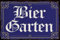 Wetterfestes Biergarten, Garten, Kneipen Deko Schild - passend für Bier und Bar Fans, Liebhaber und Genießer 30x20 cm (Holz)