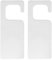 sourcing map 2Pcs Door Hanger Signs, 9.84 Acrylic Sign Door Knob Hangers DIY Blank Door Tag for Crafts Home Office, Silver