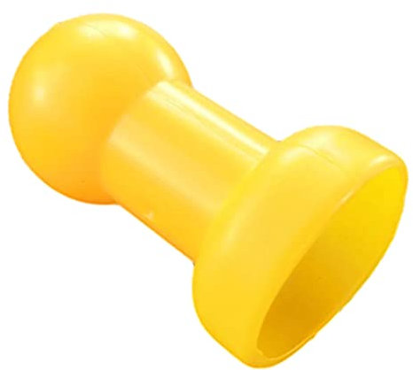 Trampolin-Ersatzteile, 8-teiliges Set mit Stangenkappen für Trampolin-Gehäuse, gelbe Trampolin-Endkappen, PP-Kunststoff, Trampolin-Zubehör, 2,5 cm Durchmesser, für Stangen
