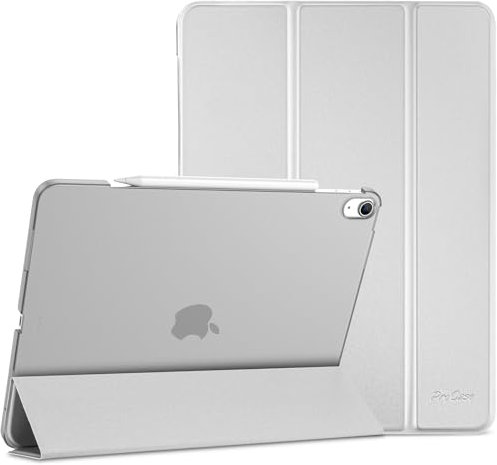 ProCase Funda para iPad Air 13 M3 2025 / M2 2024 A3268 A3269 A2898 A2899 A2900, Carcasa Delgada Smart Cover para Nuevo Aire 13 Pulgadas -Plateado