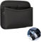 Napa Leather Car Side Pocket Organizer, Universal Front Seat Console Pocket, Car Gap Filler Storage Box for Phone Keys Coins Glasses (Black)