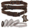 ALTEZAR Lederhalsband Hund - Natur Leder Dunkelbraun - Hochwertig verarbeitetes Hundehalsband - Handgemacht in Mexiko - Halsband Hund Größe XS für sehr kleine Hunde