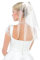 CIATBYYJ Einlagig Kurz Brautschleier,Schleier Bridal Tüll,Schleier Braut mit Perlen,Einsteckkamm Brautschleier für Hochzeit Damen Mädchen Party Haarschmuck