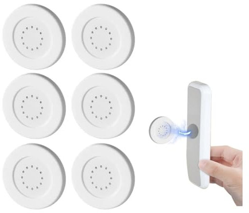 NGUIT 6PCS Magnetic Remote Control Holder Wall Mount Organizer Storage Stand Self-Adhesive No Drilling Organizer for TV Fan Air Conditioner Wall Holder Remotes Home Office