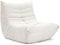 Vesgantti Bodensofa Lounge Sofa Lazy Sofa Bequeme Cloud Couch aus Wildlederimitat mit Hochdichter Schaumfüllung Flexibles Bean Bag Sofa für Wohnzimmer & Schlafzimmer, Weiß