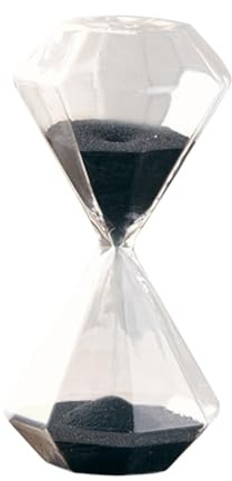 Glas Dekorative Sanduhr 5 Minuten Weihnachten Mottoparty | Klassische Form, Glatte Oberfläche, für Junge Mädchen und Büro, als Timer ohne Handy Beim Arbeiten