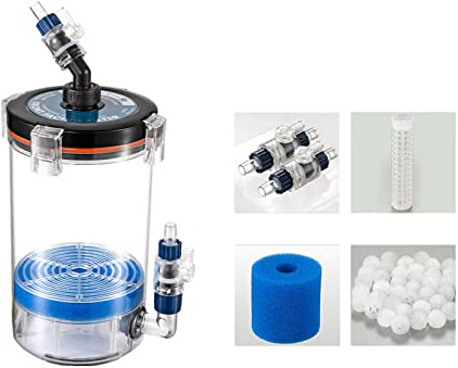 TOWARDSNAN External Canister Filter Fish Tanks Aquarium Plant Tanks with Media 12mm Connection Fittings No Pump External Canister Filter for Aquarium