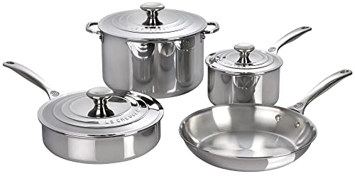 Le Creuset Ssp14107 7 pièces batterie de cuisine en acier inoxydable