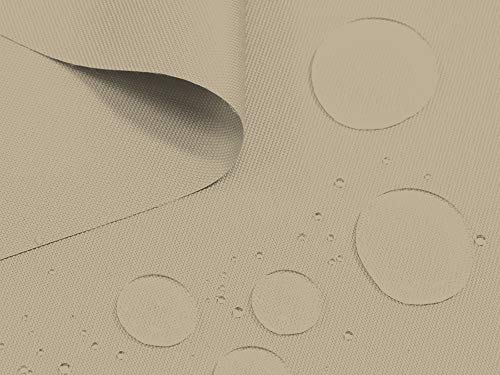 Oxford 600D Polyester Stoff Outdoor wasserdicht Meterware PVC 15 Beigebraun