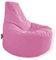 PATCH HOME Gamer Kissen & Lounge Sitzsack – befüllbar mit Reißverschluss, gefüllt mit Styropor, geeignet für In- & Outdoor. Perfekt als Gaming Sessel Sitzkissen (Rosa - Ø 80cm x Höhe 90cm)