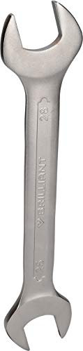 BRILLIANT TOOLS BT010913 Clé à fourche double, 25 x 28 mm [Powered by KS TOOLS], Bleu/ Noir