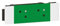 Legrand 077192L Double Prise de Surface Soluclip pour Goulotte Mosaic à Clippage Direct, Courant 2P+T, 4 Modules, Vert