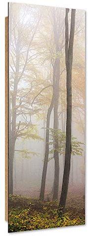 Feeby Wanddeko Wald Kunst modern Bilder Landschaft Grau 40x120 cm