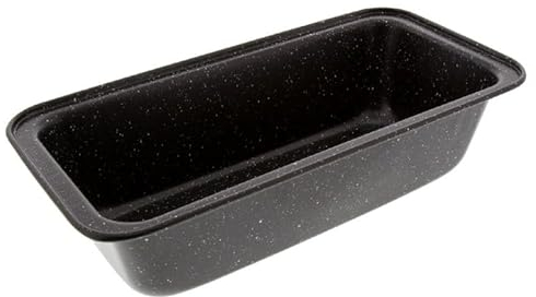 Pradel Excellence - Moule à Cake Premium Façon Pierre - Moule à Gâteaux Rectangulaire en Acier Carbone, Revêtement Anti-Adhésif - Compatible Four et Lave-Vaisselle - 27.5 x 13.8 x 7 cm - Noir
