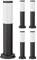 ledscom.de 5 Stück Wegelicht/Pollerleuchte PORU für außen, IP44, 39 cm, schwarz, 1x E27 max. 40W