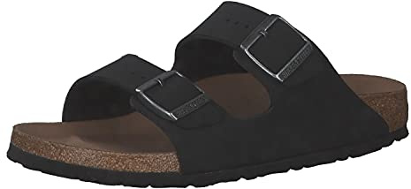 Birkenstock 1019057 Arizona earthy black veg, Birkibuc Men Black UK 9.5