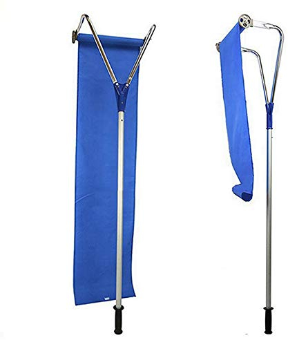 Schneeschaufel-Dachschneeschaufel Mit Teleskop-Pole-Oxford-Tuch-Slide-Schneeräumungswerkzeug, Garten-Dach-Schneebesen-Tool,Blau