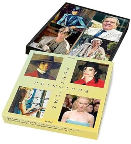 Heimliche Zwillinge Memo | 36 Stars und ihre Doppelgänger aus der Kunst | Secret Twins Matching Game | 36 Stars and Their Doppelgangers in Art