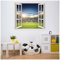 azutura Football Pitch Stadium 3D Window Wall Sticker available in 8 Sizes Digital