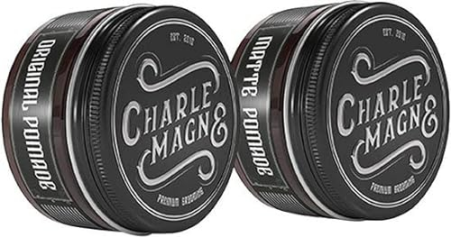 Charlemagne Haarstyling Bundle - Bestehend aus Matte Pomade und Original Pomade Herren - Haarstyling Männer Geschenkset Pflegeset Männer Haarpflege - Geschenk Mann