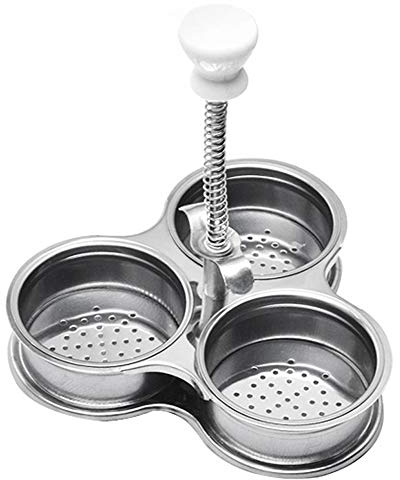 Ericetion Edelstahl Pochierte Ei Maker Eierkocher Mikrowelle Ei Pochierer Kocher gekochtes Ei für Küche Gadget