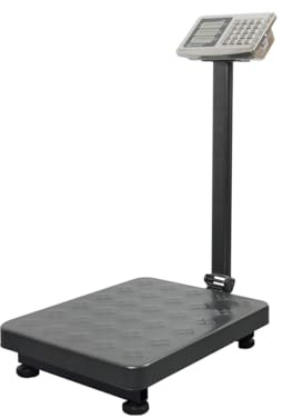HDWR wagPRO-P300 Plattformwaage 300 kg, Industriewaage, klappbar | Lagerwaage, Genauigkeit 100 g, Tara, klappbares Stativ, LCD, für Versand und Lager