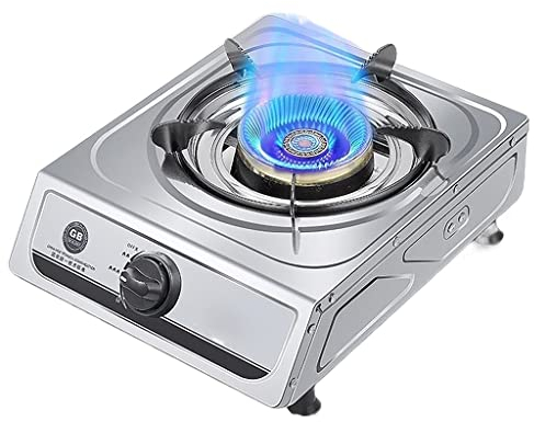 Table de Cuisson à gaz 4.2KW Table de Cuisson à gaz | Table de Cuisson de Camping Portable | Table de Cuisson à gaz légère en Acier Inoxydable | Facile à Nettoyer | Supports de casseroles en émai