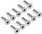 QUARKZMAN 1/4-20 x 1 Hex Sockel Flachkopf Senkschrauben x 10STK. 304 Edelstahl Sockel Kopf Kappe Schrauben für Maschinen und Möbel, [Silber]