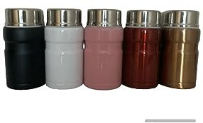 Food Flask/750ml Stainless Steel With Spoon Assorted Colours
