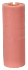 Countryfield Stumpenkerze Rustikal LED Lyon XL rosa 20cm