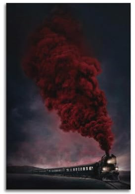 VZRSQZK Filmposter Mord im Orient Express, dekoratives Gemälde, Leinwand-Wandposter und Kunstdruck, modernes Familienschlafzimmer-Dekor-Poster, 20 x 30 cm