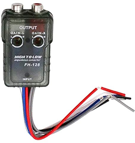 Oewnvmd High Level Speaker Signal to Low Level Adapter Car Audio High to Low Subwoofer Audio Converter