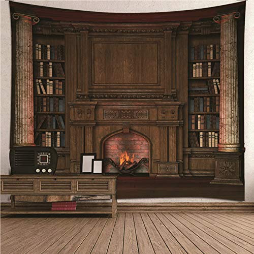 CEVAN Wandteppich Für Kinder Zimmer Wandtuch Bunt Kamin Wandteppich XL Wanddekor Bilder Kunst Dekorationen Decke Wandbehang Stoff Braun 200x200cm