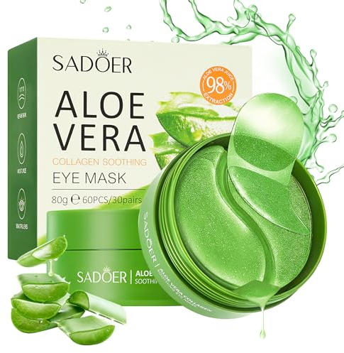 Augenpads, 60pcs Kollagen Augenpads Gegen Augenringe, Augenpads Hyaluronsäure Collagen, Hyaluron Eye Pads Augenmaske Gegen Tränensäcke Falten Dunkle Kreise Puffiness, Eye Patch Hydrogel