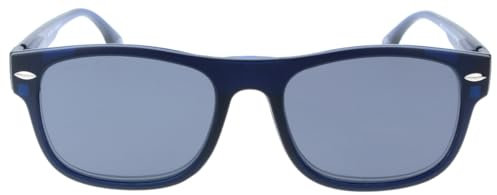 Moderne Lesebrille MRC-1 aus hochwertigen Kunststoff in Blau mit Sonnenclip + 1,00 dpt