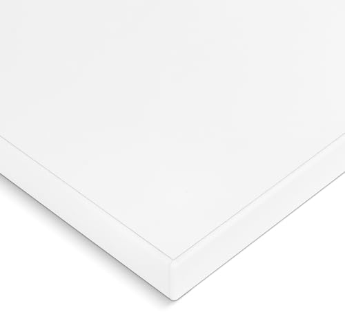HausFux Spanplatte nach Maß - 1,9 cm stark, melaminbeschichtet, mit ABS-Kante - Made in Germany - Maßanfertigung - für Möbel- und Innenausbau (Icy White, 30 x 10 cm)
